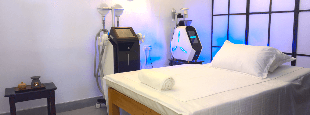 Zensei treatment area showcasing professional wellness equipment